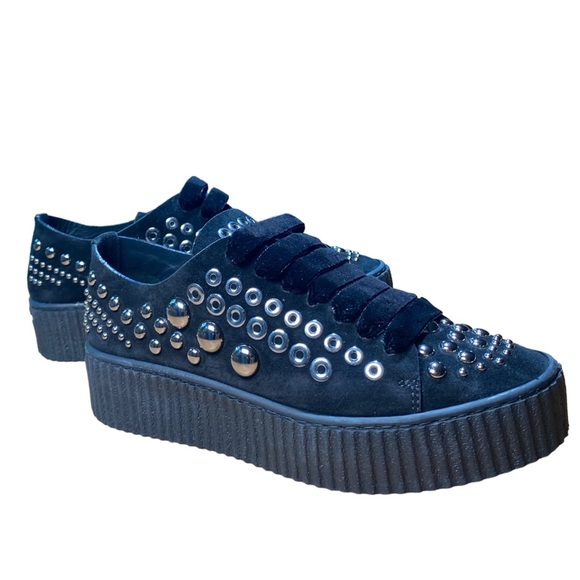 PINKO Studded Iseo Leather
Platform Sneaker Size 37 - Picture 4 of 15